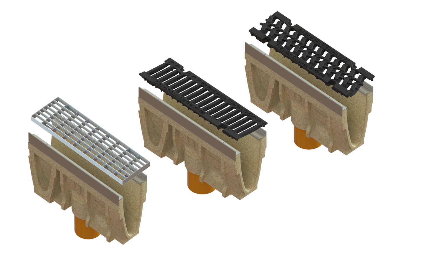 Лоток полимербетонный CompoMax Drive V DN100